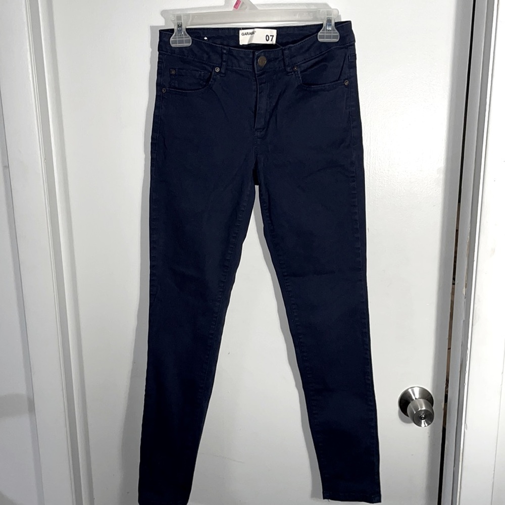 Navy Blue, Garage Women’s Jeans, Cotton, Size 7